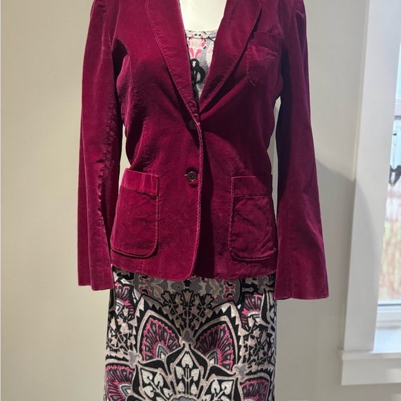 Papillon Blanc Pink and Black 3/4 Sleeve Dress - Picture 5 of 7